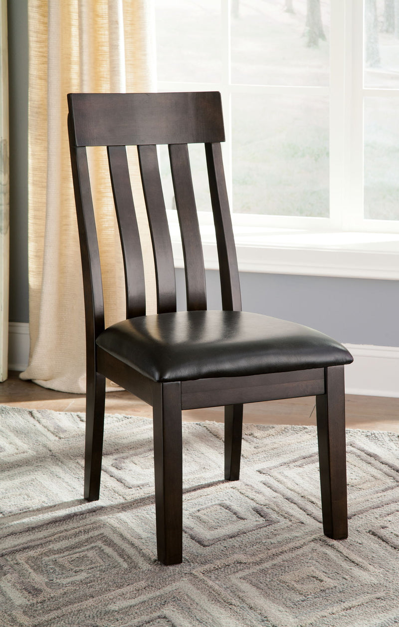 Haddigan - Dining UPH Side Chair (Set of 2) - Dark Brown - R&R Furniture Gallery (Fountain Valley, CA)