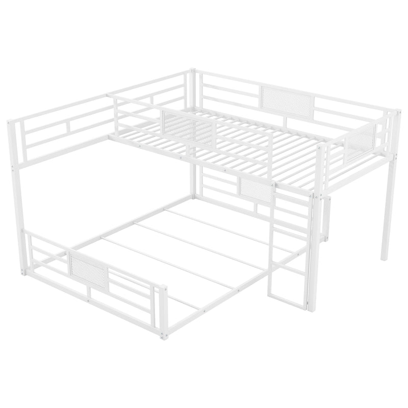 Dreamland L-shaped bunk bed with safety features, sturdy wooden frame, and space-saving design for children’s bedroom.