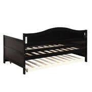 DreamHaus wooden daybed sofa bed with sleek design, showcasing the storage bed featuring a sturdy wooden frame and no box spring needed.
