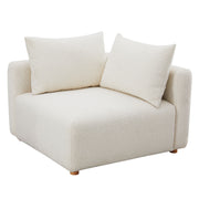 Hangover - Boucle Modular Corner Chair - Cream - R&R Furniture Gallery (Fountain Valley, CA)