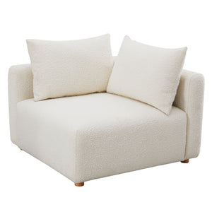 Hangover - Boucle Modular Corner Chair - Cream - R&R Furniture Gallery (Fountain Valley, CA)