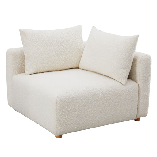 Hangover - Boucle Modular Corner Chair - Cream - R&R Furniture Gallery (Fountain Valley, CA)