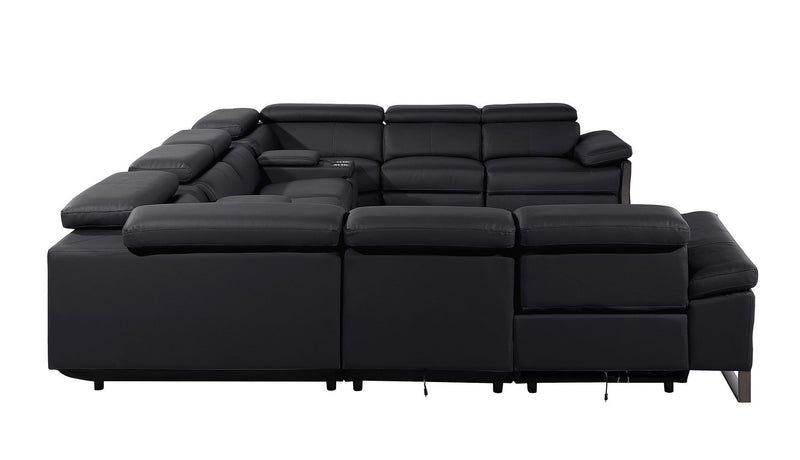 1246 - 10-Piece U-Shaped Modular Power Reclining Sectional With 4 Power Recliners And Power Headrests