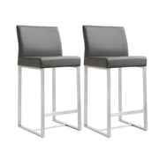 Denmark - Stainless Steel Counter Stool (Set of 2) - R&R Furniture Gallery (Fountain Valley, CA)