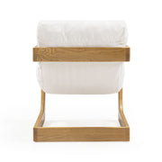 Palma - Upcycled Fabric Accent Chair - Cream - R&R Furniture Gallery (Fountain Valley, CA)