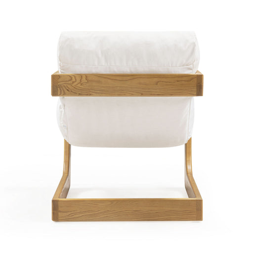 Palma - Upcycled Fabric Accent Chair - Cream - R&R Furniture Gallery (Fountain Valley, CA)