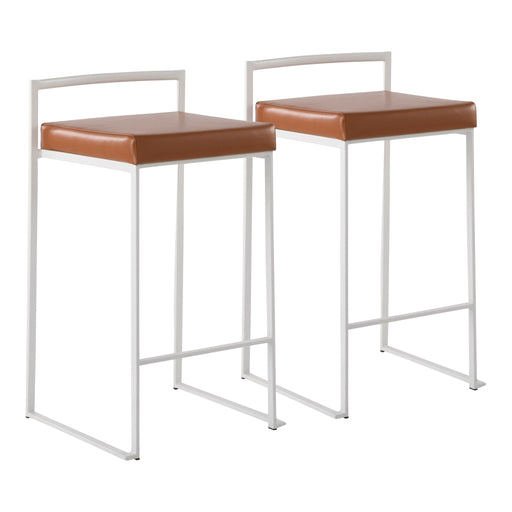 Lumi Source Fuji Simple Elegance contemporary stackable counter stool set with sleek design and modern finish.