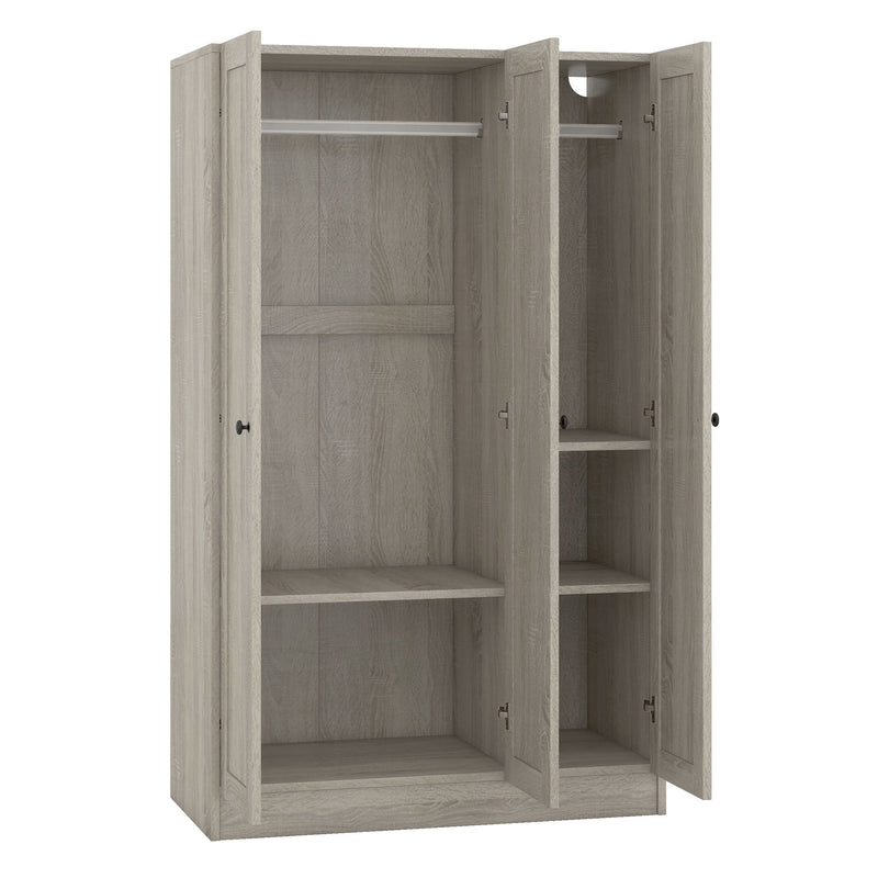 3 Door Shutter Wardrobe With Shelves - R&R Furniture Gallery (Fountain Valley, CA)
