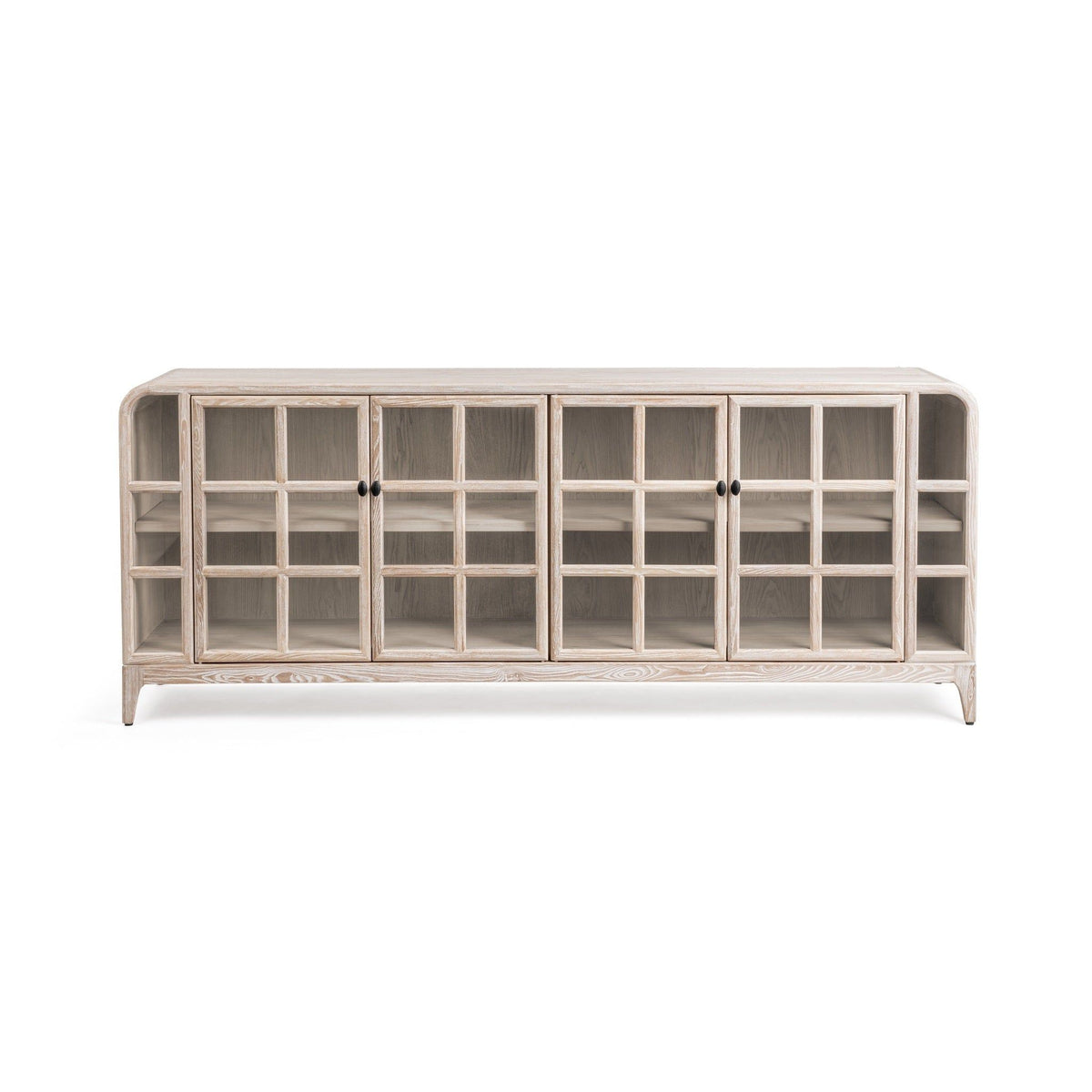Classic Home Waverly buffet cabinet with wooden finish, featuring multiple drawers and doors for storage.
