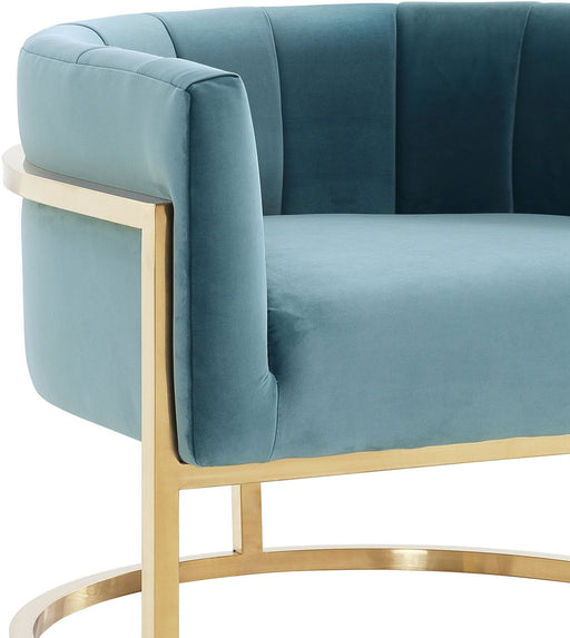 Magnolia - Chair with Gold Base - R&R Furniture Gallery (Fountain Valley, CA)