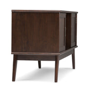 Draper - Handcrafted Mid Century Low TV Media Stand - R&R Furniture Gallery (Fountain Valley, CA)