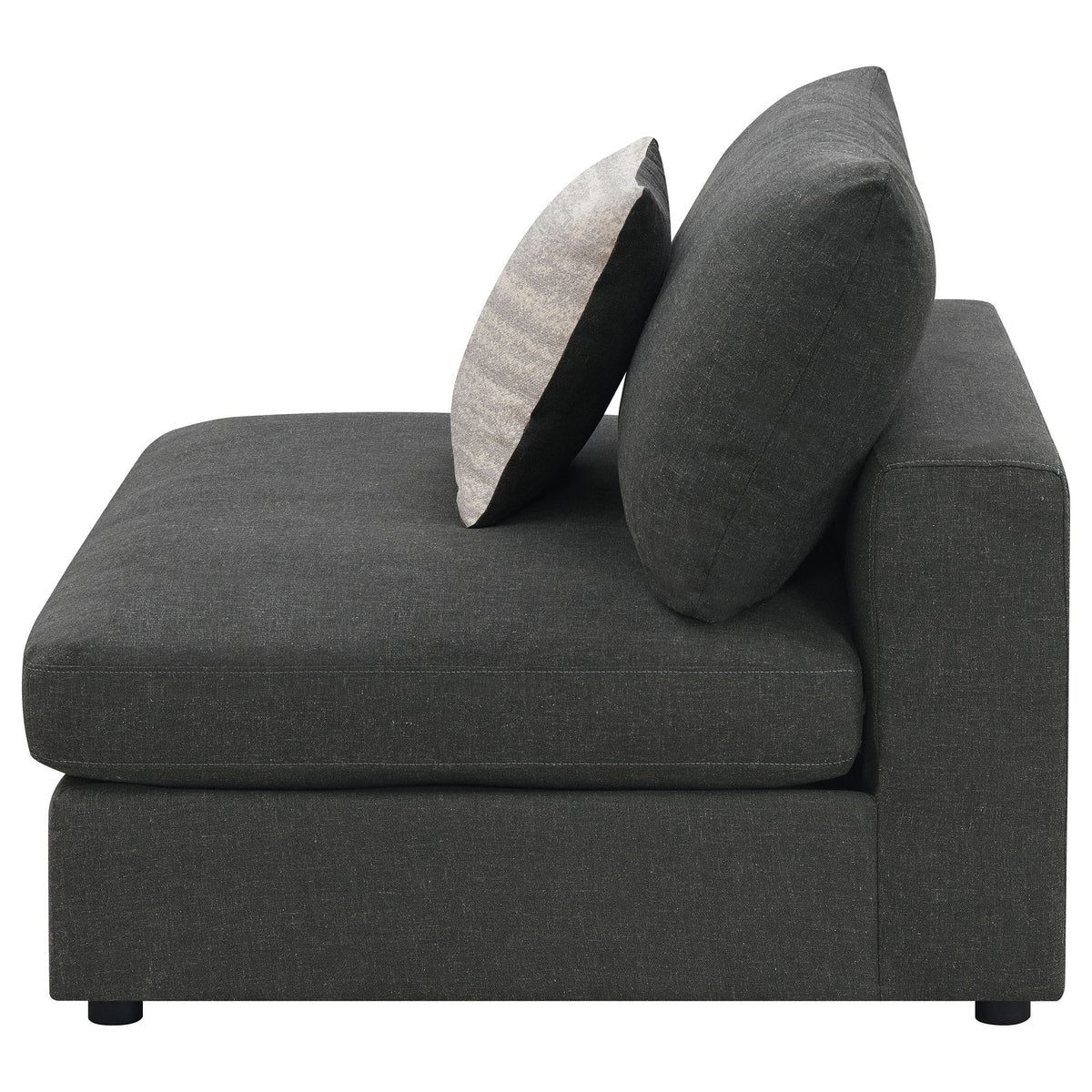 Duncan- Armless Chair With Removable Cushions