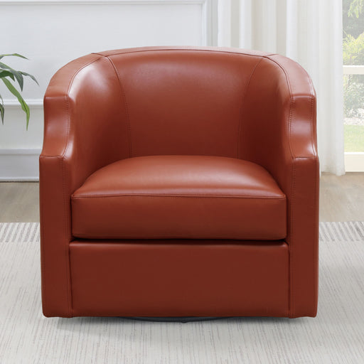 Emmett - Swivel Glider Barrel Chair With Clip Arm Design - R&R Furniture Gallery (Fountain Valley, CA)