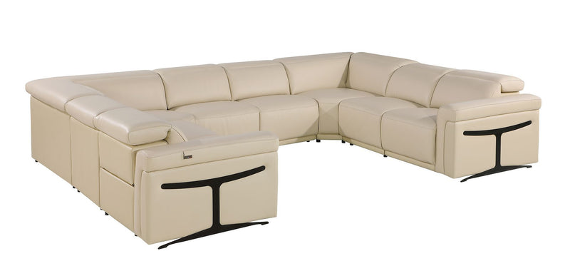 1126 - 8-Piece U-Shaped Sectional Sofa In With 4 Power Recliners & Power Headrests