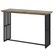 Zudora - Sofa Table - Antique Oak & Black - R&R Furniture Gallery (Fountain Valley, CA)