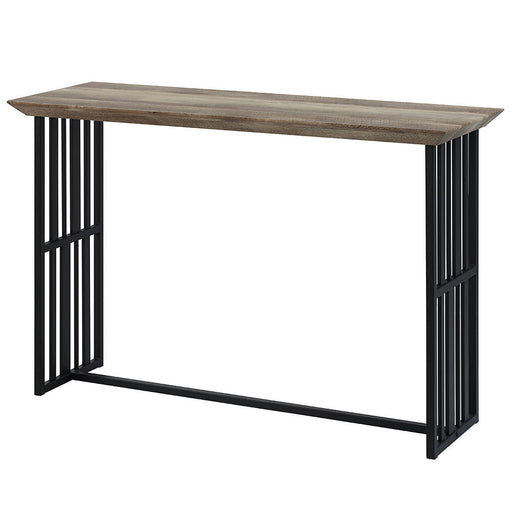 Zudora - Sofa Table - Antique Oak & Black - R&R Furniture Gallery (Fountain Valley, CA)
