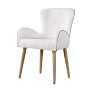Adalynn - Side Chair (Set of 2) - Beige Boucle & Oak - R&R Furniture Gallery (Fountain Valley, CA)