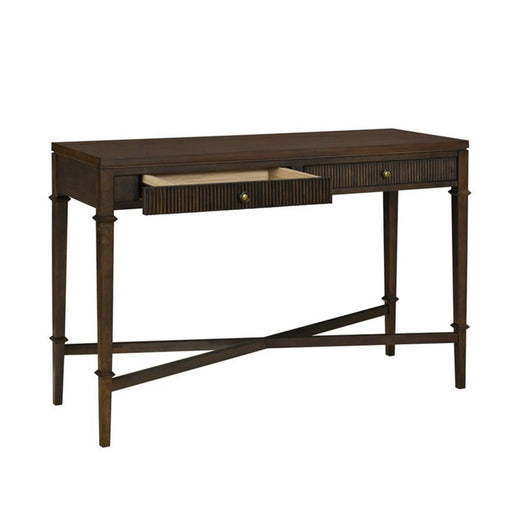 Fluted - 2 Drawer Storage Console Table - Brown - R&R Furniture Gallery (Fountain Valley, CA)