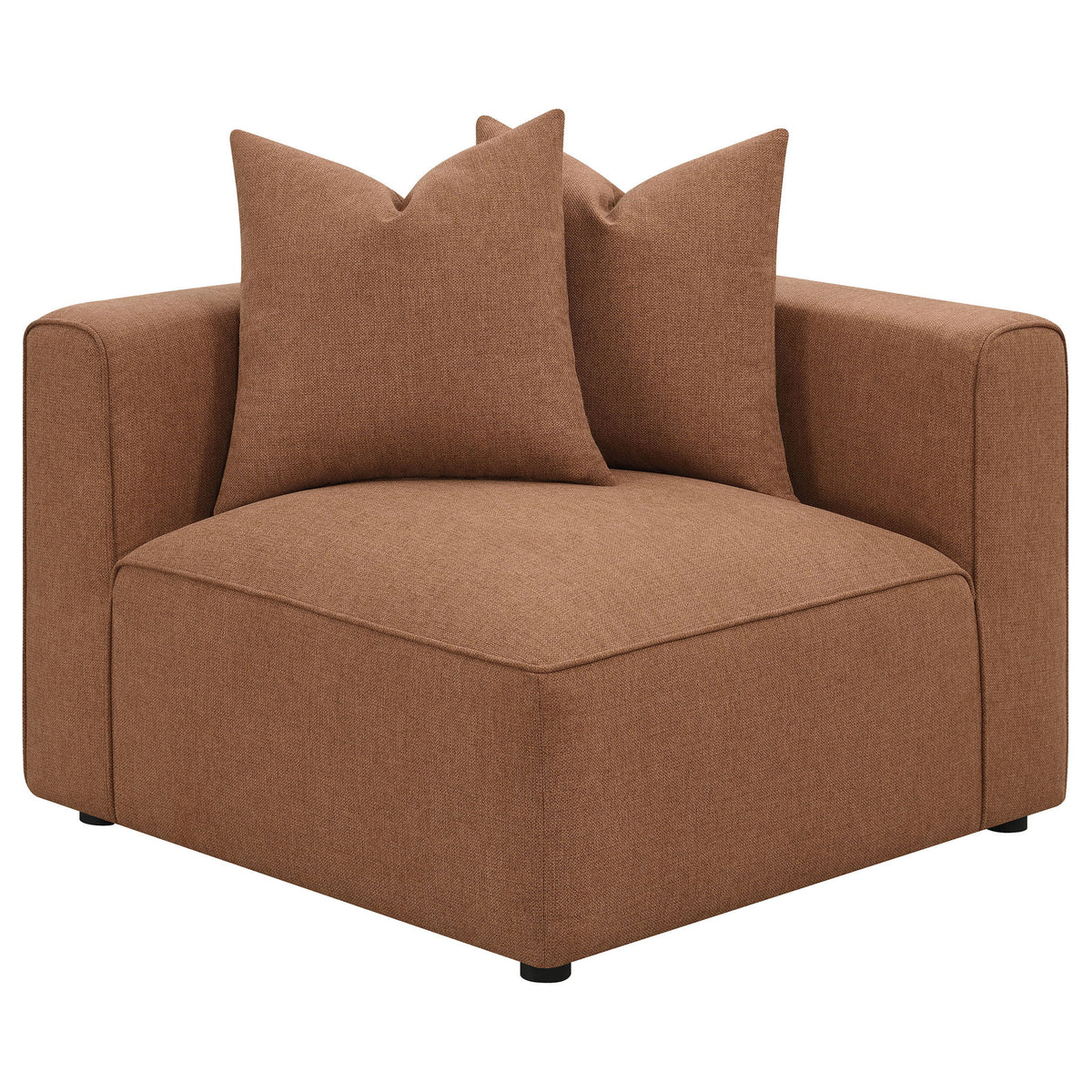Colleen - 6 Piece Modular Sectional With Tight Seats - Terracotta