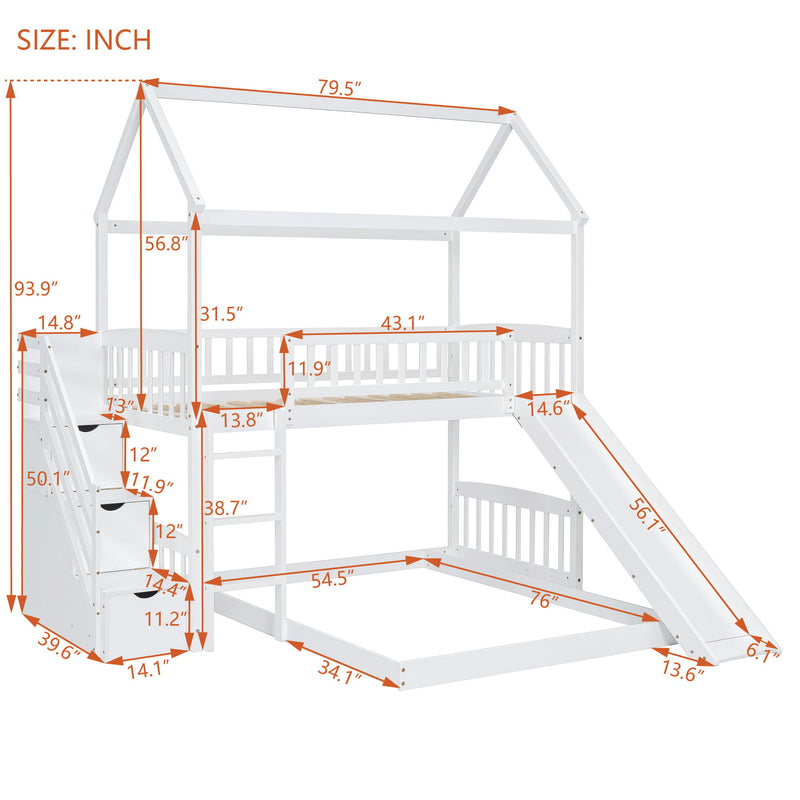 House Bunk Bed With Slide - R&R Furniture Gallery (Fountain Valley, CA)