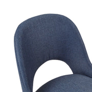 Dining Side Chair Upholstered Textured (Set of 2) - Navy - R&R Furniture Gallery (Fountain Valley, CA)