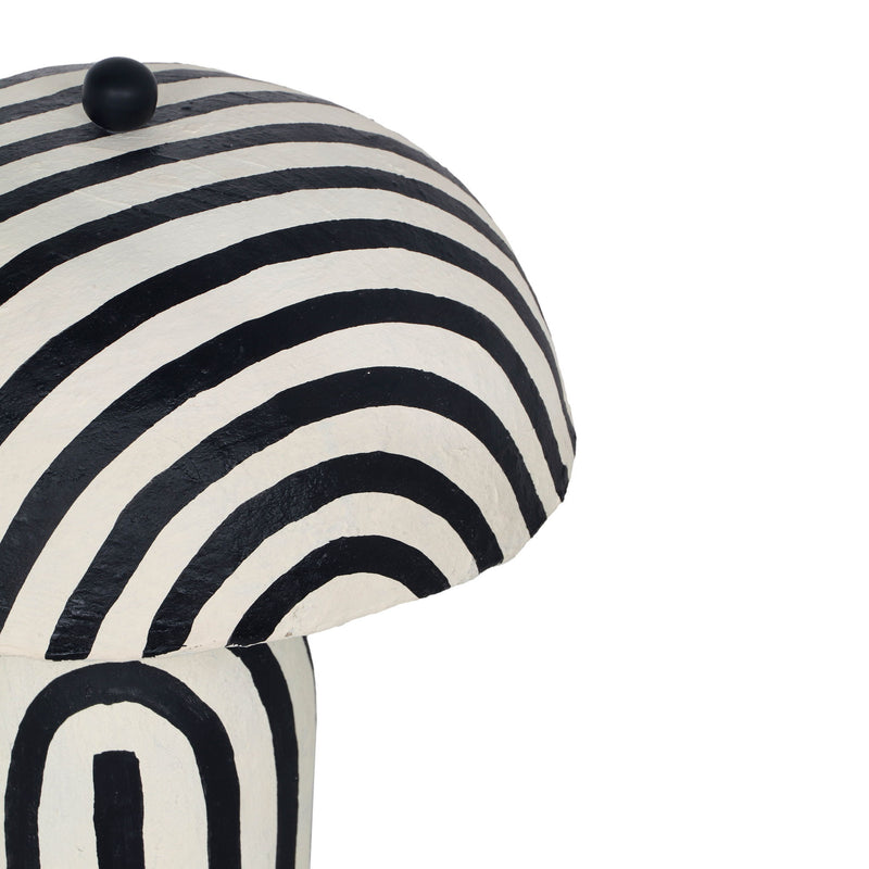 Maiori - Striped Papier Mache Table Lamp - R&R Furniture Gallery (Fountain Valley, CA)