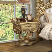 Bernadette - Nightstand - Gold - R&R Furniture Gallery (Fountain Valley, CA)