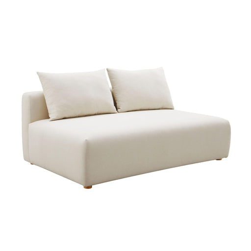Hangover - Linen Modular Loveseat - Cream - R&R Furniture Gallery (Fountain Valley, CA)