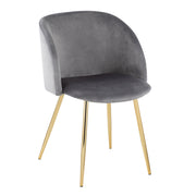Set of two Lumi Source Fran contemporary elegant design chairs with sleek, modern styling and comfortable seating.