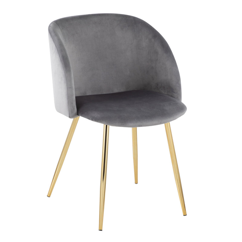 Set of two Lumi Source Fran contemporary elegant design chairs with sleek, modern styling and comfortable seating.