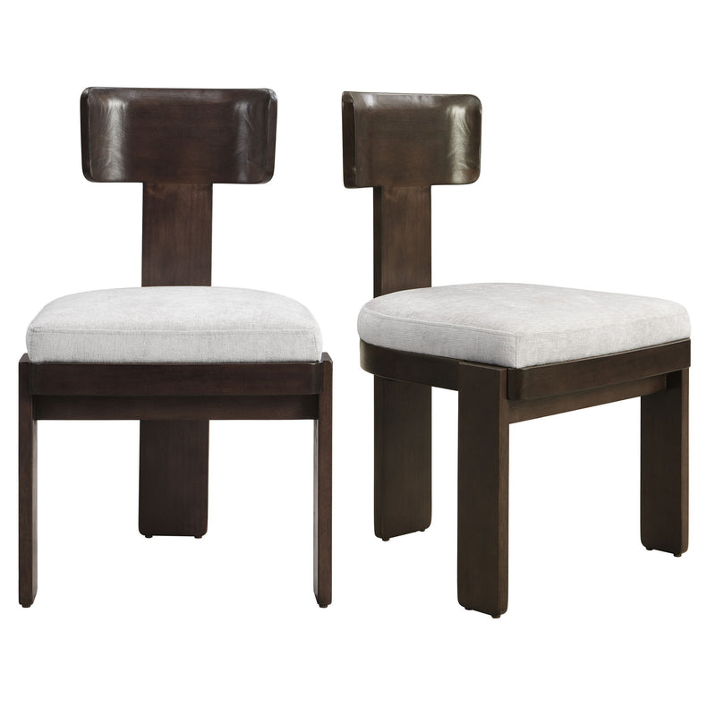 Upholstered Dining Fabric Side Chairs (Set of 2) - R&R Furniture Gallery (Fountain Valley, CA)