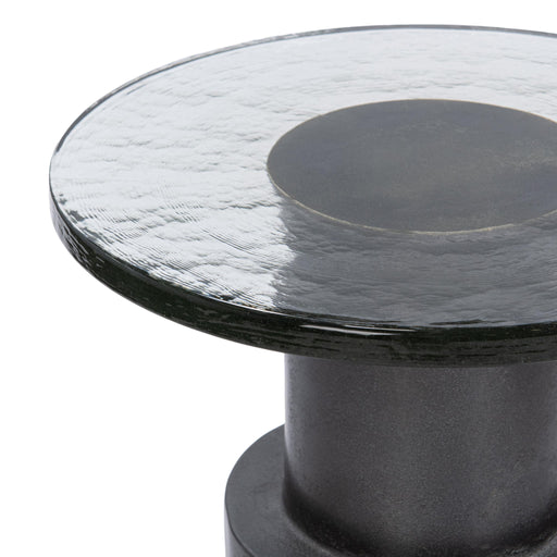 Callen - Round Accent Table - Antique Nickel - R&R Furniture Gallery (Fountain Valley, CA)