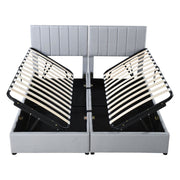 Upholstered Platform Bed With A Hydraulic Storage System - R&R Furniture Gallery (Fountain Valley, CA)