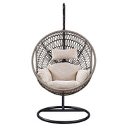 Vasant - Hanging Chair - Beige Fabric & Rope - R&R Furniture Gallery (Fountain Valley, CA)