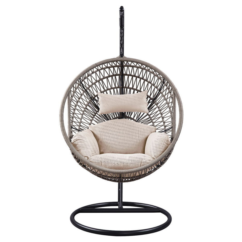 Vasant - Hanging Chair - Beige Fabric & Rope - R&R Furniture Gallery (Fountain Valley, CA)
