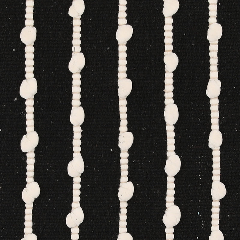 Ernest - Pillow With Filler - Black And Ivory
