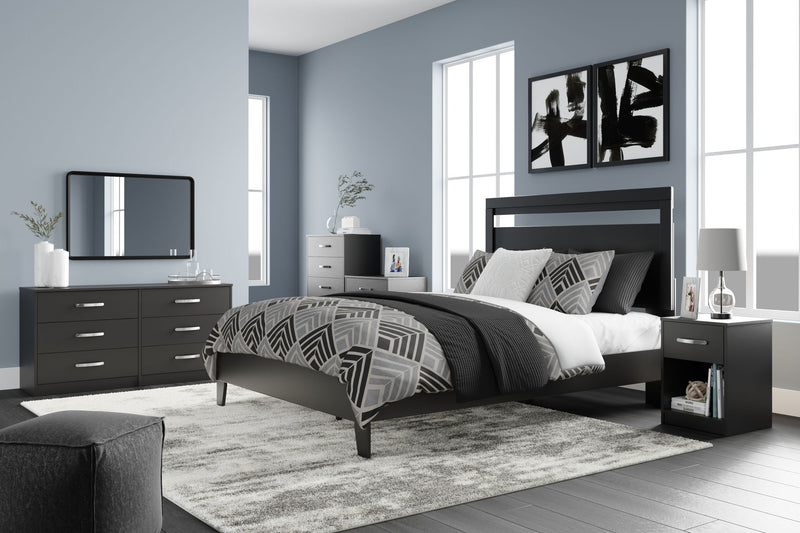 Finch - Six Drawer Dresser - Black - R&R Furniture Gallery (Fountain Valley, CA)