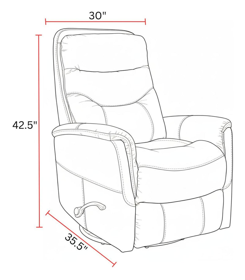 Gemini - Manual Swivel Glider Recliner - R&R Furniture Gallery (Fountain Valley, CA)