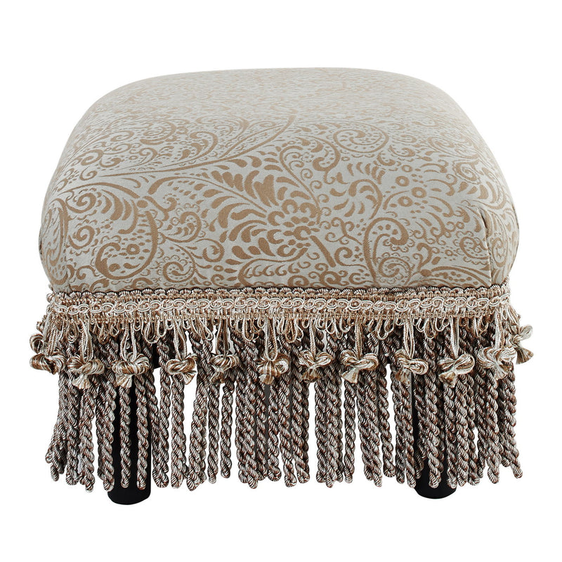 Fiona - Handcrafted Accent Footstool Ottoman - R&R Furniture Gallery (Fountain Valley, CA)