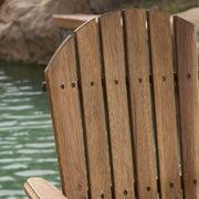 Outdoor Acacia Wood Adirondack Barstools (Set of 2) - R&R Furniture Gallery (Fountain Valley, CA)