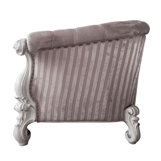 Versailles - Chair With 2 Pillows - Ivory Fabric & Bone White - R&R Furniture Gallery (Fountain Valley, CA)