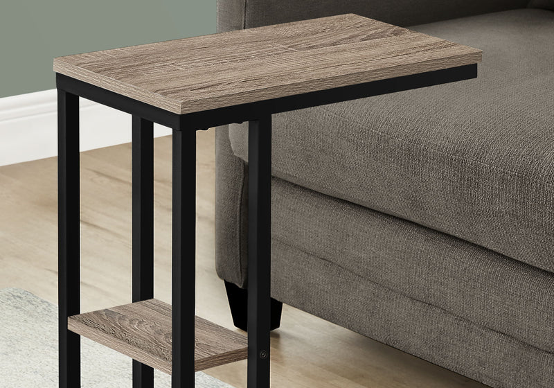 Accent Table, C - Shaped, Marble Look Contemporary & Modern Convenient Design - R&R Furniture Gallery (Fountain Valley, CA)