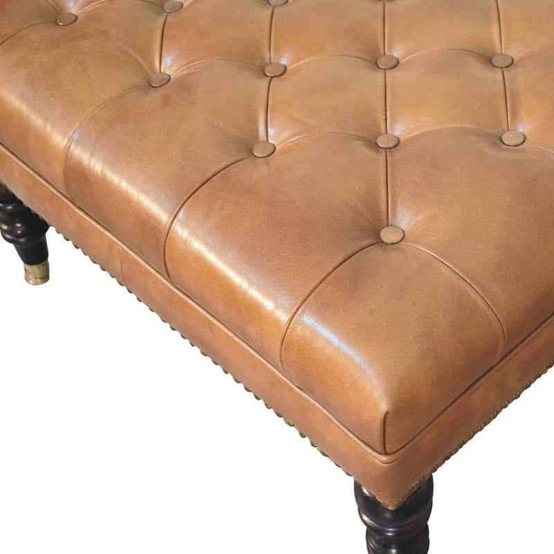 Buffalo - Ottoman With Castor Legs - R&R Furniture Gallery (Fountain Valley, CA)