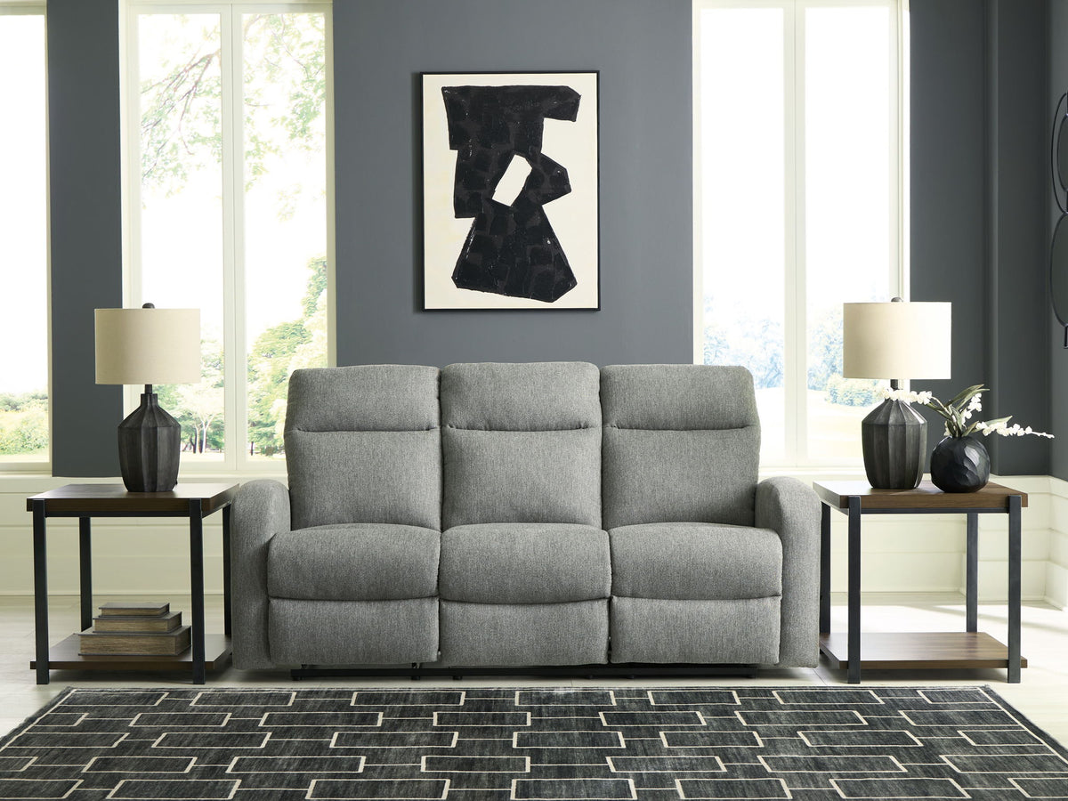 Gauntlet - Reclining Sofa - Sterling - R&R Furniture Gallery (Fountain Valley, CA)