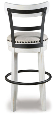 Valebeck - Tall Upholstered Swivel Barstool - R&R Furniture Gallery (Fountain Valley, CA)