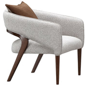 Houston - Accent Chair - Pebble / Walnut - R&R Furniture Gallery (Fountain Valley, CA)