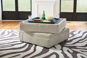 Calnita - Ottoman With Storage - Sisal - R&R Furniture Gallery (Fountain Valley, CA)