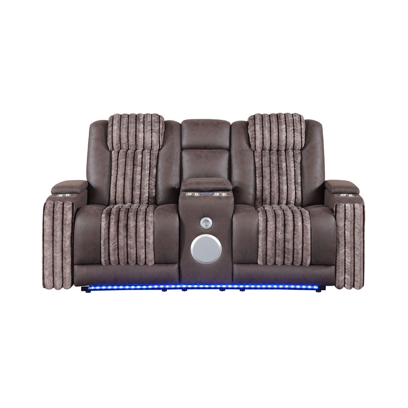 Duran - Power Reclining Loveseat With Power Headrest - R&R Furniture Gallery (Fountain Valley, CA)