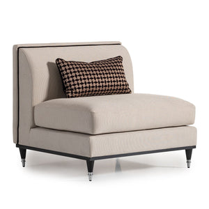 La Francaise - Armless Accent Chair - R&R Furniture Gallery (Fountain Valley, CA)