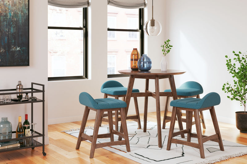 Lyncott - Upholstered Barstool (Set of 2) - R&R Furniture Gallery (Fountain Valley, CA)